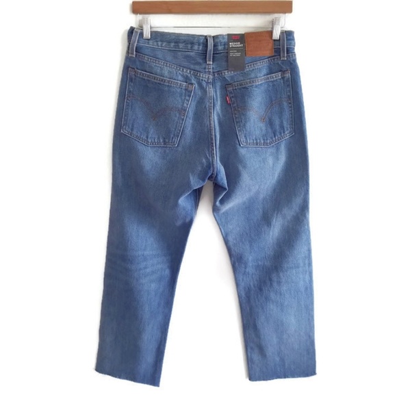 Levi's Wedgie Straight Jeans High Rise Button Fly - Picture 5 of 8